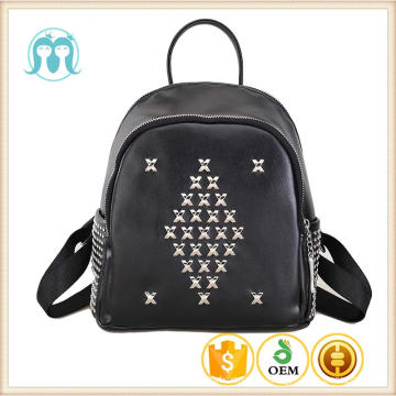 China Großhandel Leder Einkaufstasche Reißverschluss Damen Tasche coole Teenager Handtasche